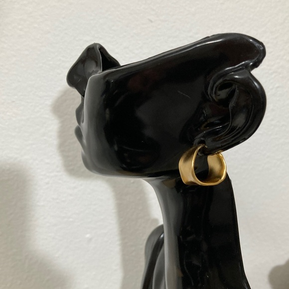 Celine Gold-Tone Paris Earrings - Picture 5 of 6